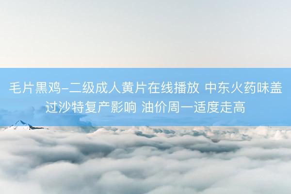 毛片黒鸡-二级成人黄片在线播放 中东火药味盖过沙特复产影响 油价周一适度走高