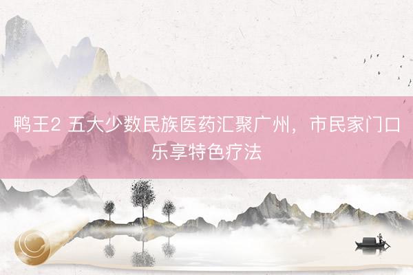 鸭王2 五大少数民族医药汇聚广州，市民家门口乐享特色疗法