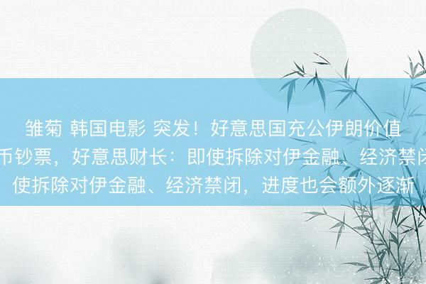 雏菊 韩国电影 突发！好意思国充公伊朗价值10亿好意思元加密货币钞票，好意思财长：即使拆除对伊金融、经济禁闭，进度也会额外逐渐