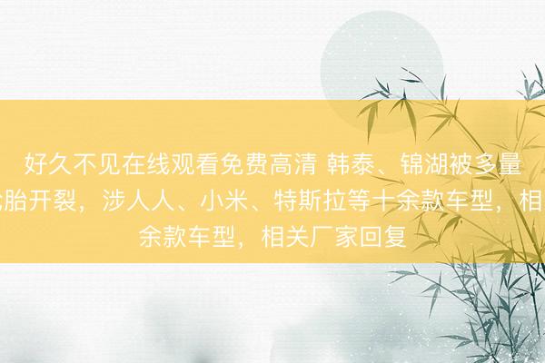 好久不见在线观看免费高清 韩泰、锦湖被多量投诉原厂轮胎开裂，涉人人、小米、特斯拉等十余款车型，相关厂家回复